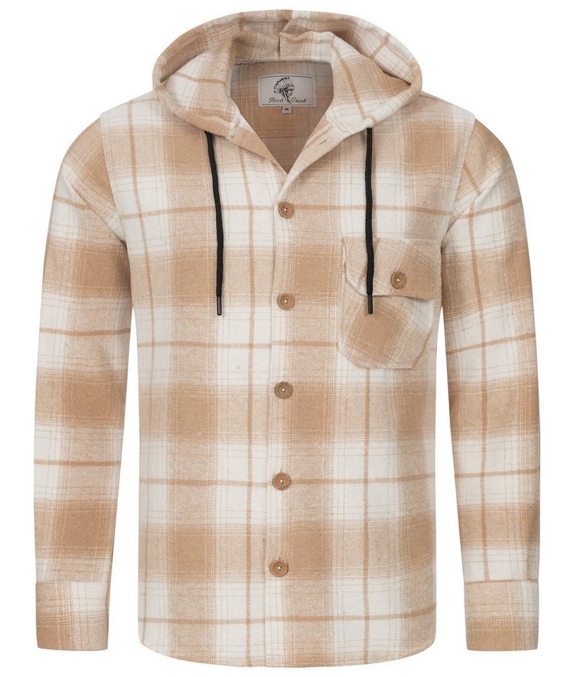 Rock Creek Flanellhemd Herren Hemd Flanellhemd mit Kapuze H-326 von Rock Creek