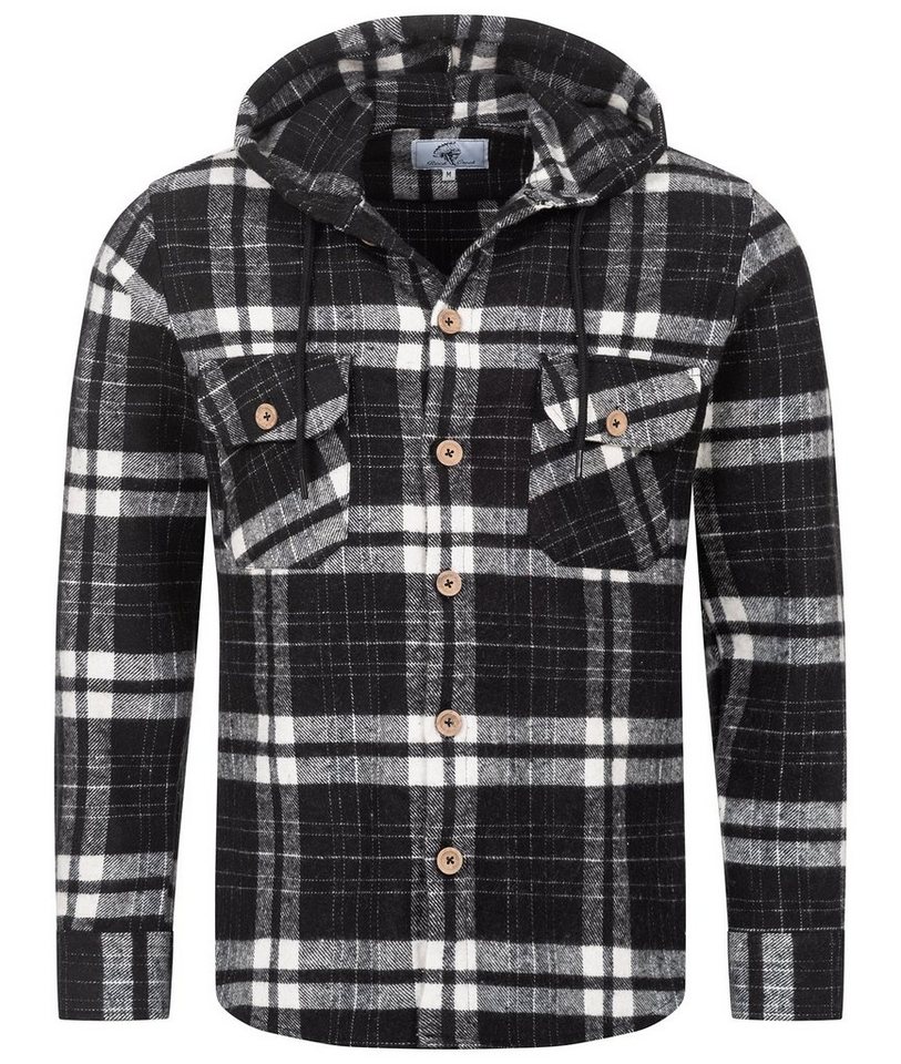 Rock Creek Flanellhemd Herren Hemd Flanellhemd mit Kapuze H-328 von Rock Creek