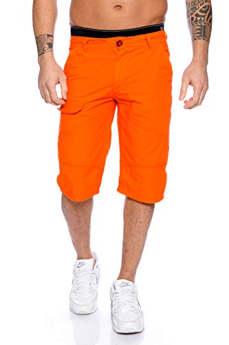 Rock Creek Herren Bermuda Shorts Cargo Hose LL-400 [Orange W30] von Rock Creek