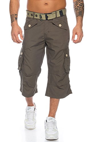 Rock Creek Herren Bermuda Shorts Kurze Hose Herrenshorts Cargo Capri [H-146 - Khaki - W30] von Rock Creek