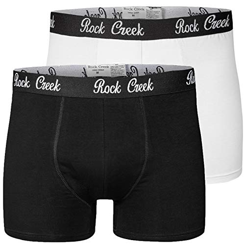 Rock Creek Herren Boxershorts Unterhosen Boxer Unterwäsche 8er Pack Baumwolle Männer Weihnachten Boxer Shorts Unterhose 8 Stück H-218 Schwarz-Weiß M von Rock Creek