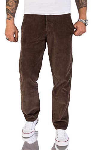 Rock Creek Herren Cord Hose Regular Fit Chino Hose Klassische Hosen Herrenhose Straight Cut Chinos Herren Cordhosen RC-2156 Mocca W29 L32 von Rock Creek