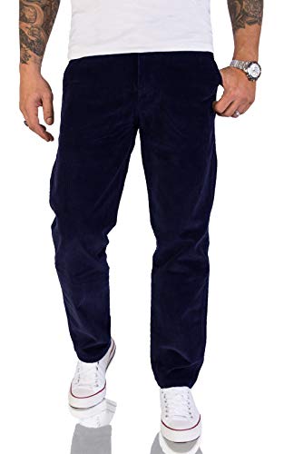 Rock Creek Herren Cord Hose Regular Fit Chino Hose Klassische Hosen Herrenhose Straight Cut Chinos Herren Cordhosen RC-2156 Navy W36 L32 von Rock Creek