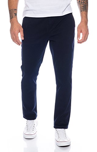 Rock Creek Herren Designer Chino Hose Regular Slim Chinohose, 34W / 32L, Navy von Rock Creek