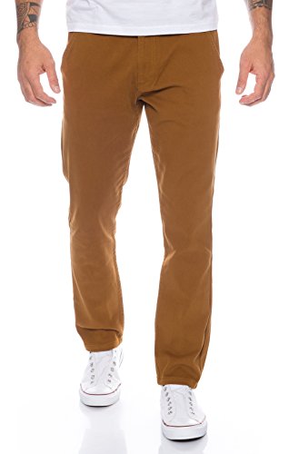 Rock Creek Herren Designer Chino Hose Regular Slim Chinohose RC-390 Camel W31 L32 von Rock Creek