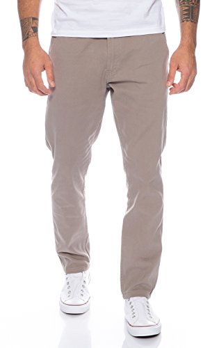 Rock Creek Herren Designer Chino Hose Regular Slim Chinohose RC-390 Hellgrau W30 L30 von Rock Creek