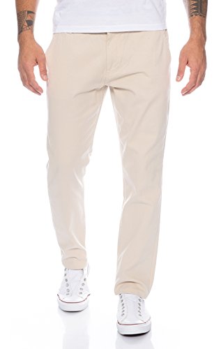 Rock Creek Herren Designer Chino Hose Regular Slim Chinohose RC-390 Sand W29 L30 von Rock Creek