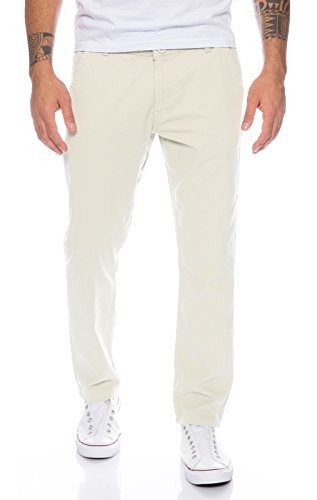 Rock Creek Herren Designer Chino Hose Regular Slim Chinohose RC-390 Stone W40 L32 von Rock Creek