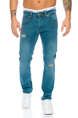 Rock Creek Herren Designer Jeans Denim Blau Hose Herrenjeans [LL-315 - Blau - W40 L36] von Rock Creek