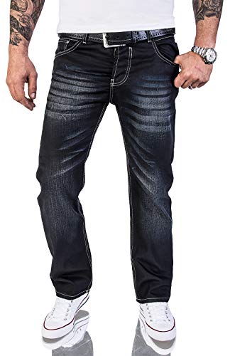 Rock Creek Herren Designer Jeans Wachsbeschichtung Coated Stonewash RC-2064 W32 L30 von Rock Creek