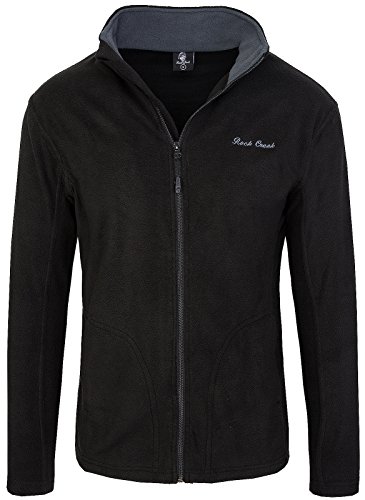 Rock Creek Herren Fleecejacke Sweatjacke Herrenjacke Übergangsjacke H-139 [Black 3XL] von Rock Creek