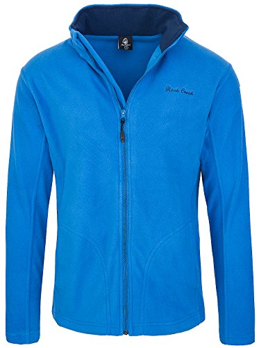 Rock Creek Herren Fleecejacke Sweatjacke Herrenjacke Übergangsjacke H-139 [Blue 5XL] von Rock Creek