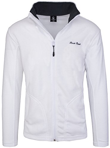 Rock Creek Herren Fleecejacke Sweatjacke Herrenjacke Übergangsjacke H-139 [White 5XL] von Rock Creek