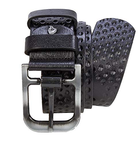 Rock Creek Herren Gürtel Ledergürtel Casual-Style Echt Leder Männer Gürtel Leder Gürtel Jeansgürtel Herrengürtel G-004 Schwarz 105 von Rock Creek