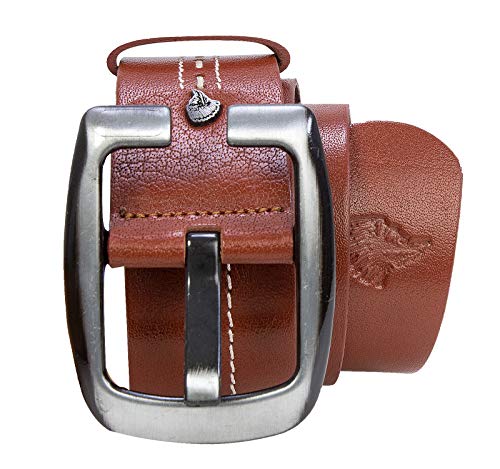 Rock Creek Herren Gürtel Ledergürtel Casual-Style Echt Leder Männer Gürtel Leder Gürtel Jeansgürtel Herrengürtel G-005 Hellbraun 120 von Rock Creek