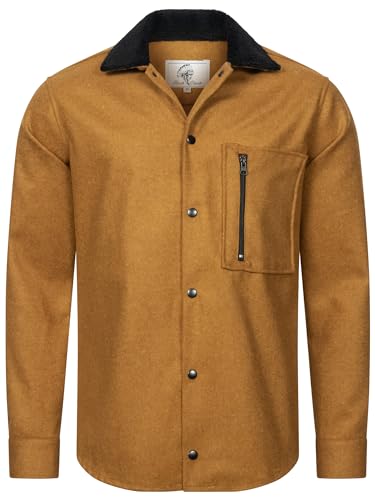 Rock Creek Herren Hemd Übergangsjacke Freizeithemd Teddyfellkragen Hemden Langarm Regular Männer Jeans Hemd Kentkragen Übergangshemd H-368 Braun L Rock Creek Herren Hemd Übergangsjacke Freizeithemd Teddyfellkragen Hemden Langarm Regular Männer Jeans Hemd Kentkragen Übergangshemd H-368 Braun L von Rock Creek