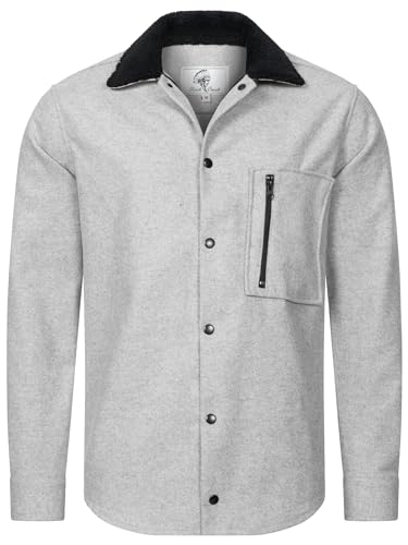 Rock Creek Herren Hemd Übergangsjacke Freizeithemd Teddyfellkragen Hemden Langarm Regular Männer Jeans Hemd Kentkragen Übergangshemd H-368 Grau XL Rock Creek Herren Hemd Übergangsjacke Freizeithemd Teddyfellkragen Hemden Langarm Regular Männer Jeans Hemd Kentkragen Übergangshemd H-368 Grau XL von Rock Creek