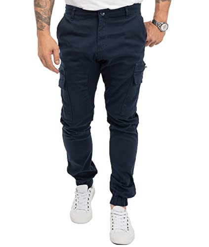 Rock Creek Herren Hose Cargohose Tapered Fit Chino Hose Cargo Hose Jogging Casual Pants Männerhose Freizeithose Hosen Herrenhose RC-2189 Navy W36 L32 von Rock Creek