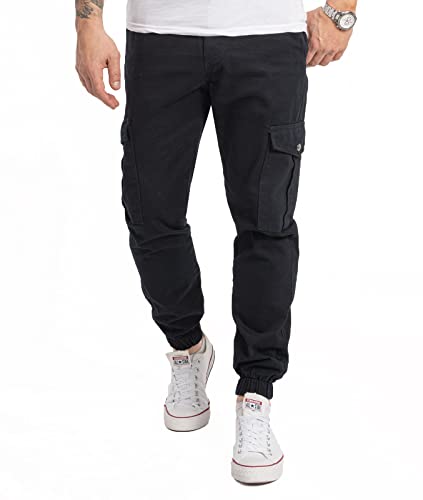 Rock Creek Herren Hose Cargohose Tapered Fit Chino Hose Cargo Hose Jogging Casual Pants Männerhose Freizeithose Hosen Herrenhose RC-2356 Navy W34 L32 von Rock Creek