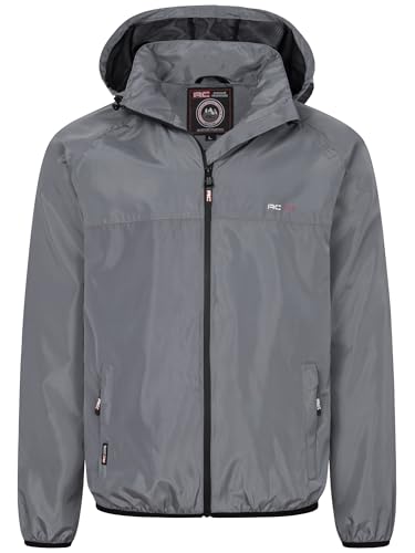 Rock Creek Herren Jacke Regenjacke mit Kapuze Übergang wasserdicht Übergangsjacke Wanderjacke Herren Jacken Outdoorjacken H-385 Grau L von Rock Creek