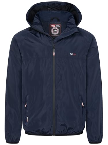 Rock Creek Herren Jacke Regenjacke mit Kapuze Übergang wasserdicht Übergangsjacke Wanderjacke Herren Jacken Outdoorjacken H-385 Navy 5XL von Rock Creek