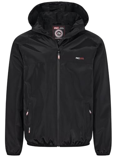 Rock Creek Herren Jacke Regenjacke mit Kapuze Übergang wasserdicht Übergangsjacke Wanderjacke Herren Jacken Outdoorjacken H-385 Schwarz S von Rock Creek