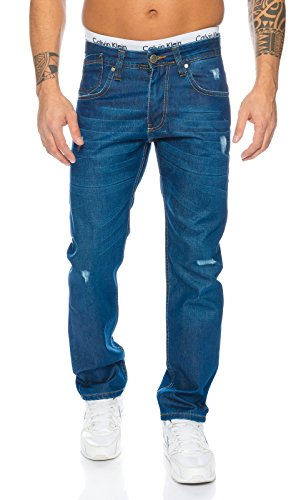 Rock Creek Herren Jeans Blau LL-398 [W38 L32] von Rock Creek