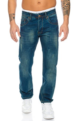 Rock Creek Herren Jeans Blau RC-2103 [W33 L36] von Rock Creek