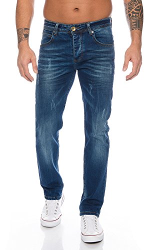 Rock Creek Herren Jeans Deep Blue RC-2110 [W32 L32] von Rock Creek