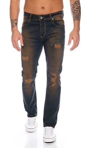 Rock Creek Herren Jeans Dirty Wash RC-329 [W38 L38] von Rock Creek