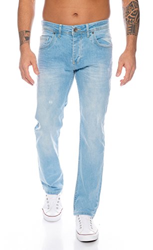 Rock Creek Herren Jeans Hellblau RC-331 [W34 L36] von Rock Creek