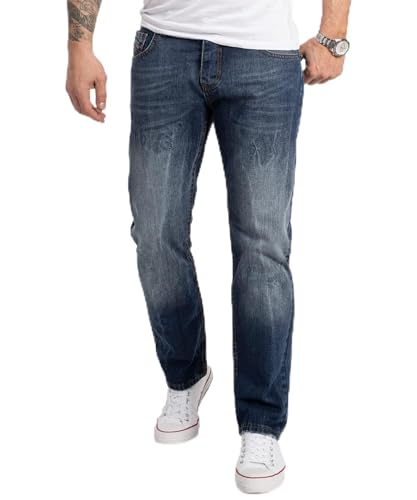 Rock Creek Herren Jeans Regular Fit Stretch Jeans Männerhose Herrenjeans Denim Hosen Herrenhose Straight Cut Stonewashed RC-2357 Blau W36 L32 Rock Creek Herren Jeans Regular Fit Stretch Jeans Männerhose Herrenjeans Denim Hosen Herrenhose Straight Cut Stonewashed RC-2357 Blau W36 L32 von Rock Creek