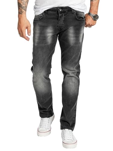 Rock Creek Herren Jeans Regular Fit Stretch Jeans Männerhose Herrenjeans Denim Hosen Herrenhose Straight Cut Stonewashed RC-2406 Dunkelgrau W36 L32 von Rock Creek