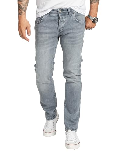 Rock Creek Herren Jeans Regular Fit Stretch Jeans Männerhose Herrenjeans Denim Hosen Herrenhose Straight Cut Stonewashed RC-2412 Hellgrau W31 L30 von Rock Creek