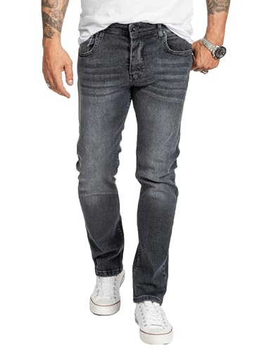 Rock Creek Herren Jeans Regular Fit Stretch Jeans Männerhose Herrenjeans Denim Hosen Herrenhose Straight Cut Stonewashed RC-2413 Grau W30 L30 von Rock Creek