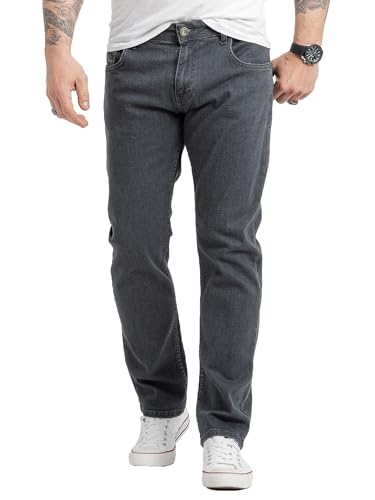 Rock Creek Herren Jeans Regular Fit Stretch Jeans Männerhose Herrenjeans Denim Hosen Herrenhose Straight Cut Stonewashed RC-2416 Dunkelgrau W32 L32 von Rock Creek