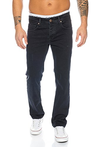 Rock Creek Herren Jeans Schwarz RC-2099 [W33 L32] von Rock Creek