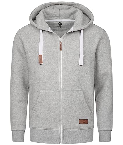 Rock Creek Herren Kapuzenpullover mit Reißverschluss Pullover Hoodie Kapuzenjacke Sweatshirt Kapuzensweatjacke Kapuzenpulli H-341 Grau 3XL von Rock Creek