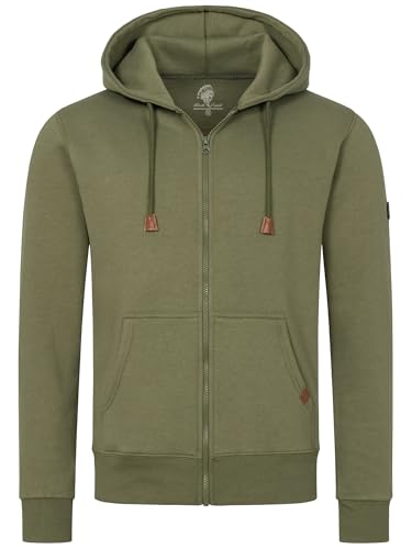 Rock Creek Herren Kapuzenpullover mit Reißverschluss Pullover Hoodie Kapuzenjacke Sweatshirt Kapuzensweatjacke Kapuzenpulli H-392 Duneklgrün XXL von Rock Creek