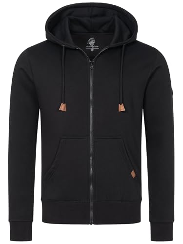 Rock Creek Herren Kapuzenpullover mit Reißverschluss Pullover Hoodie Kapuzenjacke Sweatshirt Kapuzensweatjacke Kapuzenpulli H-392 Schwarz XXL von Rock Creek