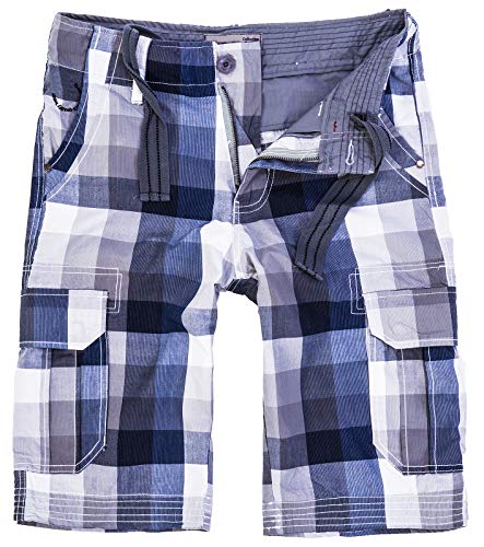 Rock Creek Herren Karoshorts Bermuda Hose CAGO-Shorts Sommer Hose kurz Shorts Herrenshorts H-158 S Grey3 von Rock Creek