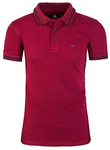 Rock Creek Herren Polo T-Shirts Basic Shirt Kurzarm Poloshirt Polohemd Slim Fit Sommer Shirts Männer T Shirt Top Polokragen H-177 Weinrot S von Rock Creek