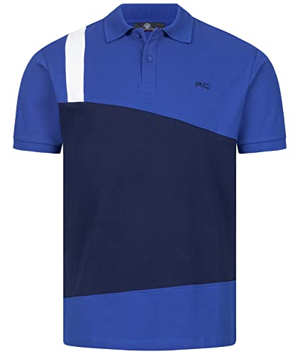 Rock Creek Herren Polo T-Shirts Basic Shirt Kurzarm Poloshirt Polohemd Slim Fit Sommer Shirts Männer T Shirt Top Polokragen H-307 Blau 2XL von Rock Creek