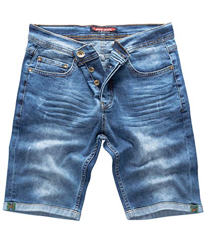 Rock Creek Herren Shorts Jeansshorts Denim Short Kurze Hose Herrenshorts Jeans Sommer Hose Stretch Bermuda Hose Blau RC-2201 Darkblue W29 von Rock Creek