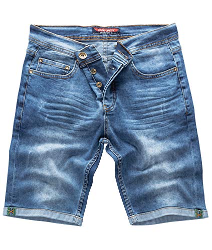 Rock Creek Herren Shorts Jeansshorts Denim Short Kurze Hose Herrenshorts Jeans Sommer Hose Stretch Bermuda Hose Blau RC-2201 Darkblue W31 von Rock Creek