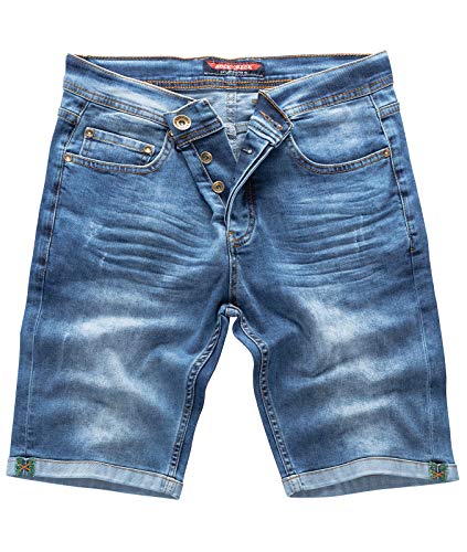 Rock Creek Herren Shorts Jeansshorts Denim Short Kurze Hose Herrenshorts Jeans Sommer Hose Stretch Bermuda Hose Blau RC-2201 Darkblue W32 von Rock Creek