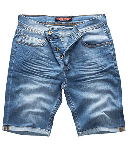 Rock Creek Herren Shorts Jeansshorts Denim Short Kurze Hose Herrenshorts Jeans Sommer Hose Stretch Bermuda Hose Blau RC-2211 Longliveblue W30 von Rock Creek