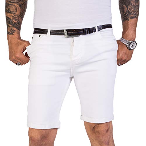 Rock Creek Herren Shorts Jeansshorts Denim Short Kurze Hose Herrenshorts Jeans Sommer Hose Stretch Bermuda Hose RC-2205 Weiß W29 von Rock Creek