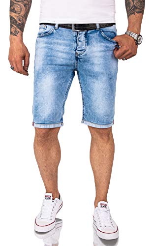 Rock Creek Herren Shorts Jeansshorts Denim Short Kurze Hose Herrenshorts Jeans Sommer Hose Stretch Bermuda Hose RC-2207 Hellblau W29 von Rock Creek