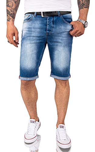 Rock Creek Herren Shorts Jeansshorts Denim Short Kurze Hose Herrenshorts Jeans Sommer Hose Stretch Bermuda Hose RC-2208 Blau W30 von Rock Creek